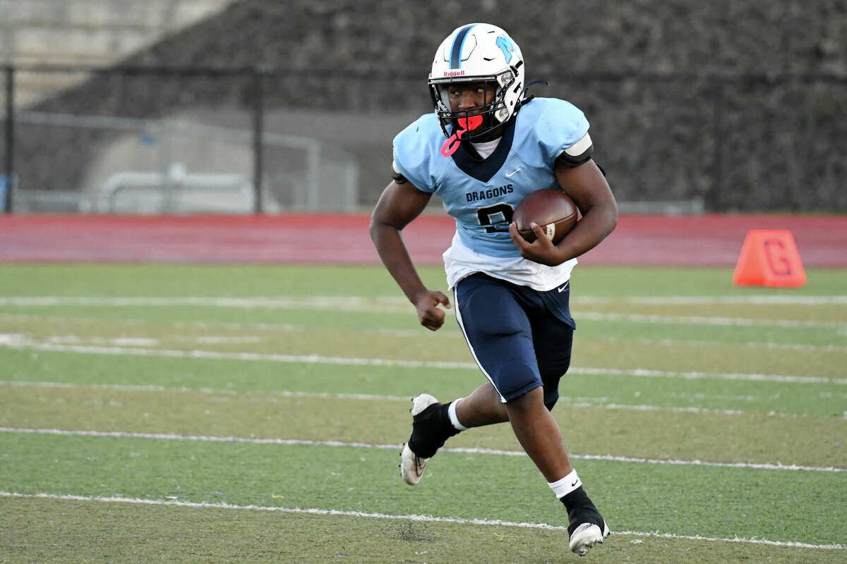 Rockville vs. Cromwell-Portland CIAC Pequot football game.