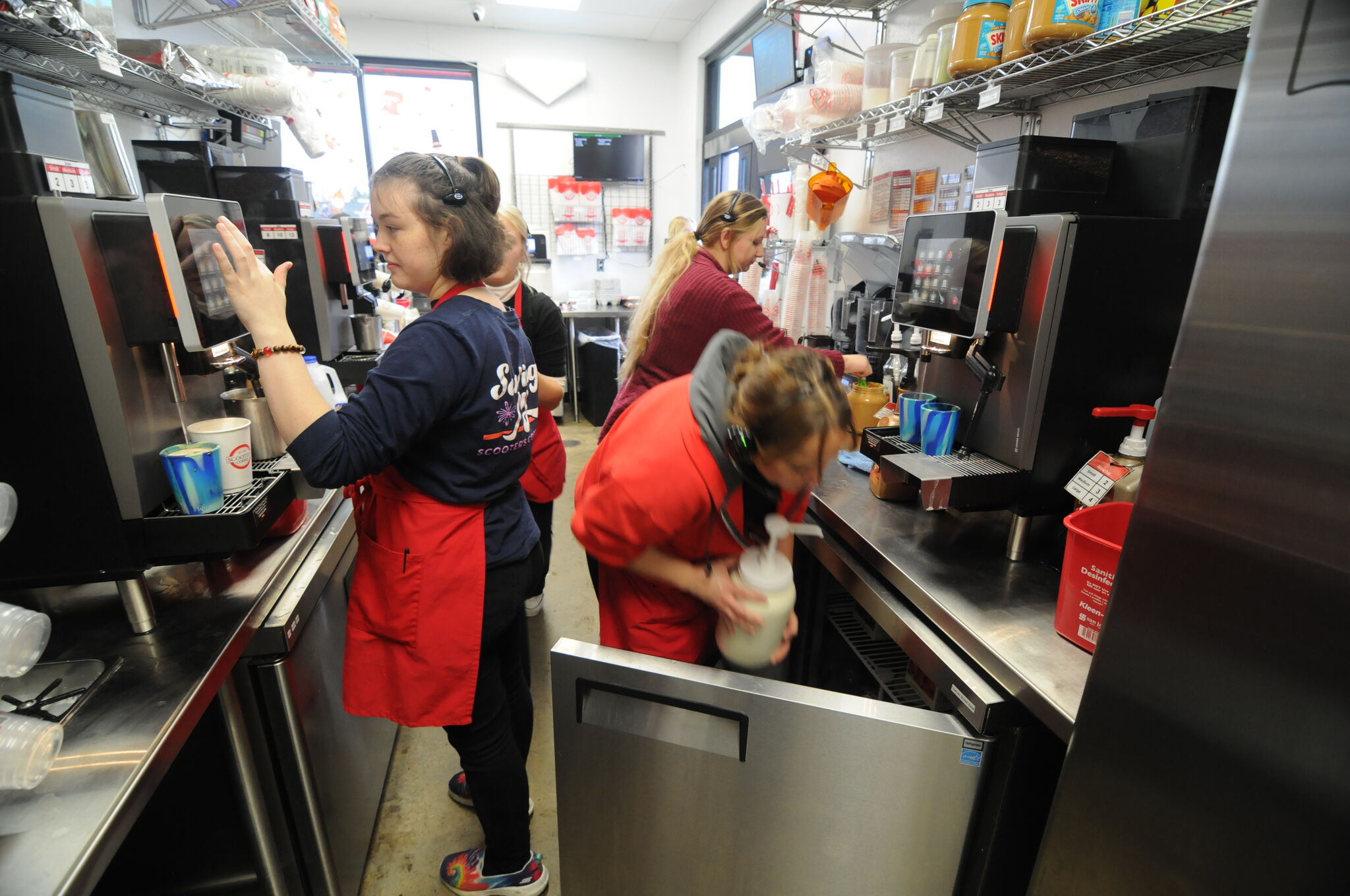 Scooter's Coffee celebrates new Bethalto store, Godfrey store in wings