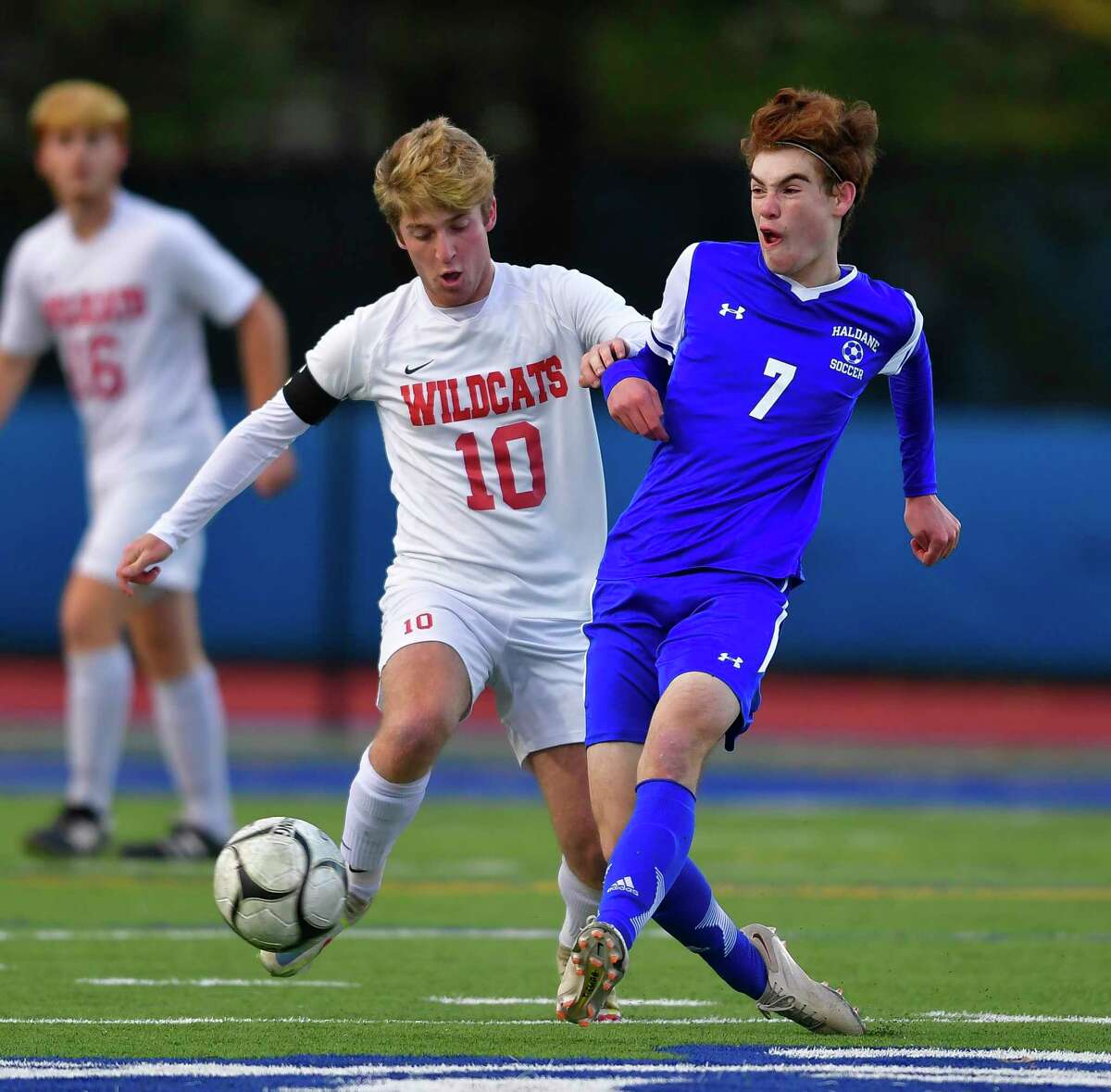 Maple Hill falls to Haldane in the Class C boys' soccer final on a late ...