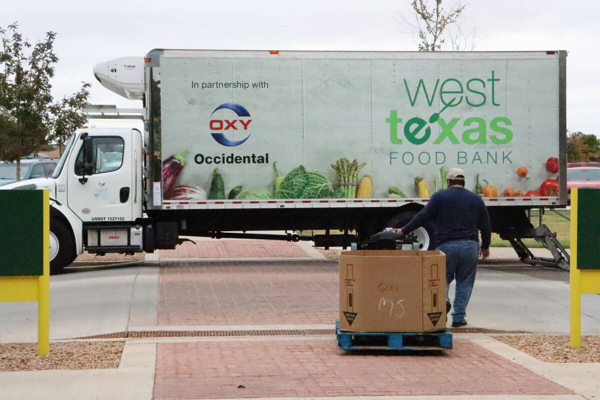 The Midland College Petroleum Professional Development Center and Midland College Petroleum Professional Development Center(Service, Transmission, Exploration & Production Safety Network) gathered food items for the West Texas Food Band at the Nov. 8 STEPS meeting at Midland College.