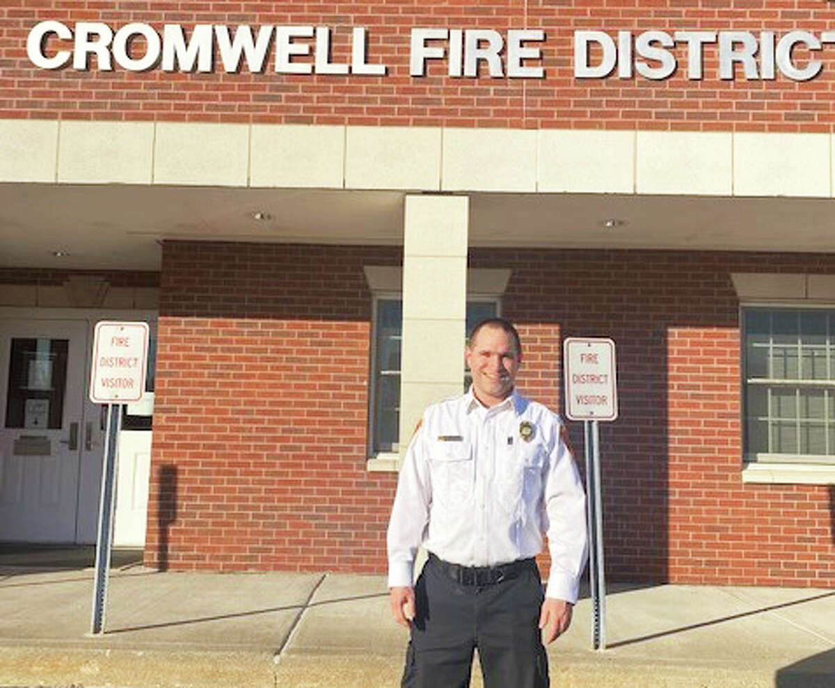 Newly installed Cromwell Fire Department Chief Jason Brade.