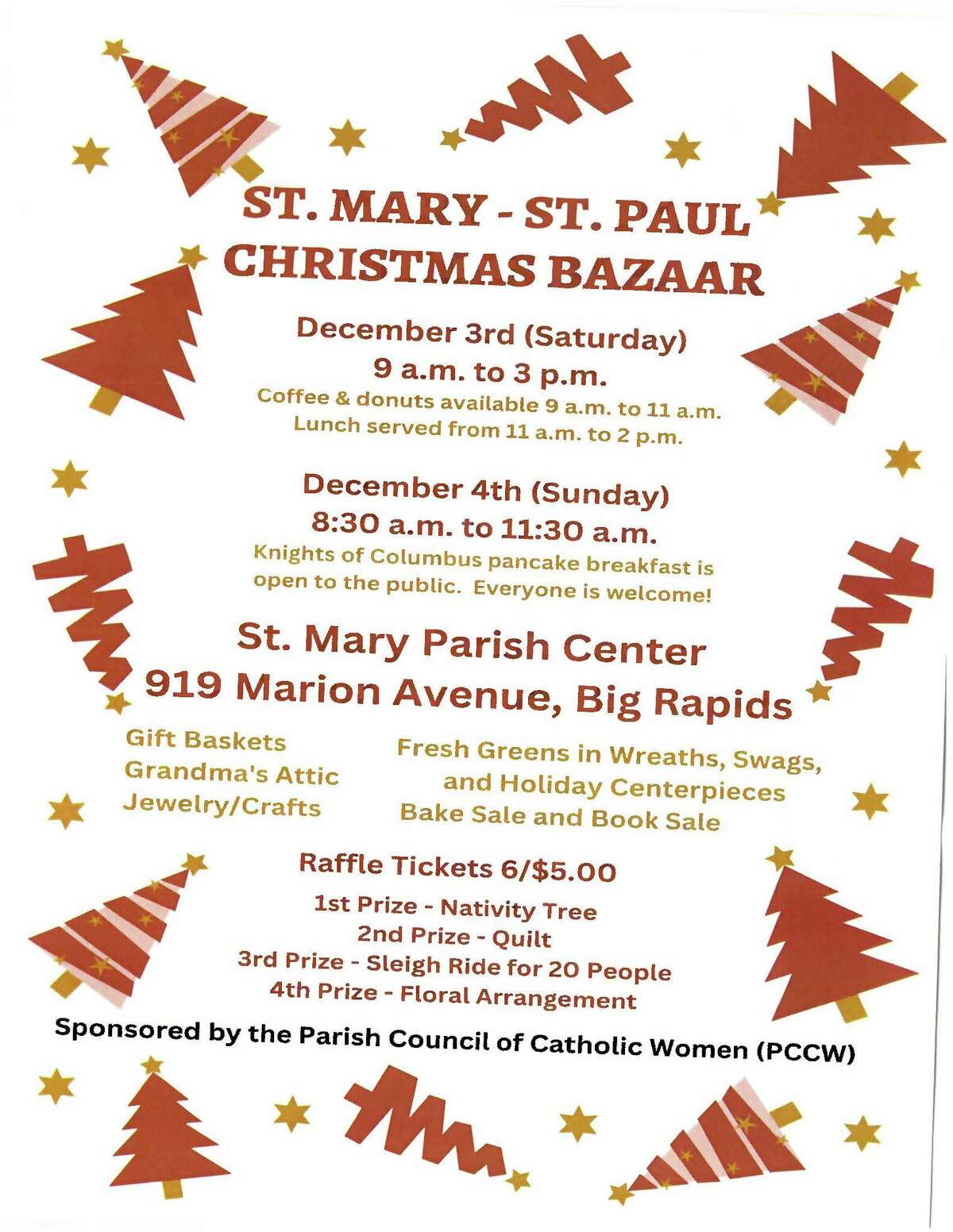 The St. Mary - St. Paul Catholic Parish's annual Christmas Bazaar ...
