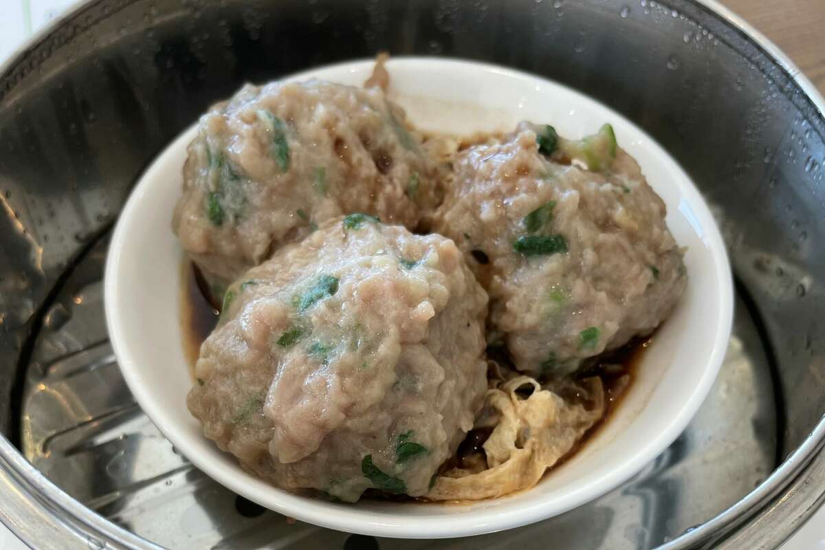 Tim Ho Wan beef balls with bean curd skin