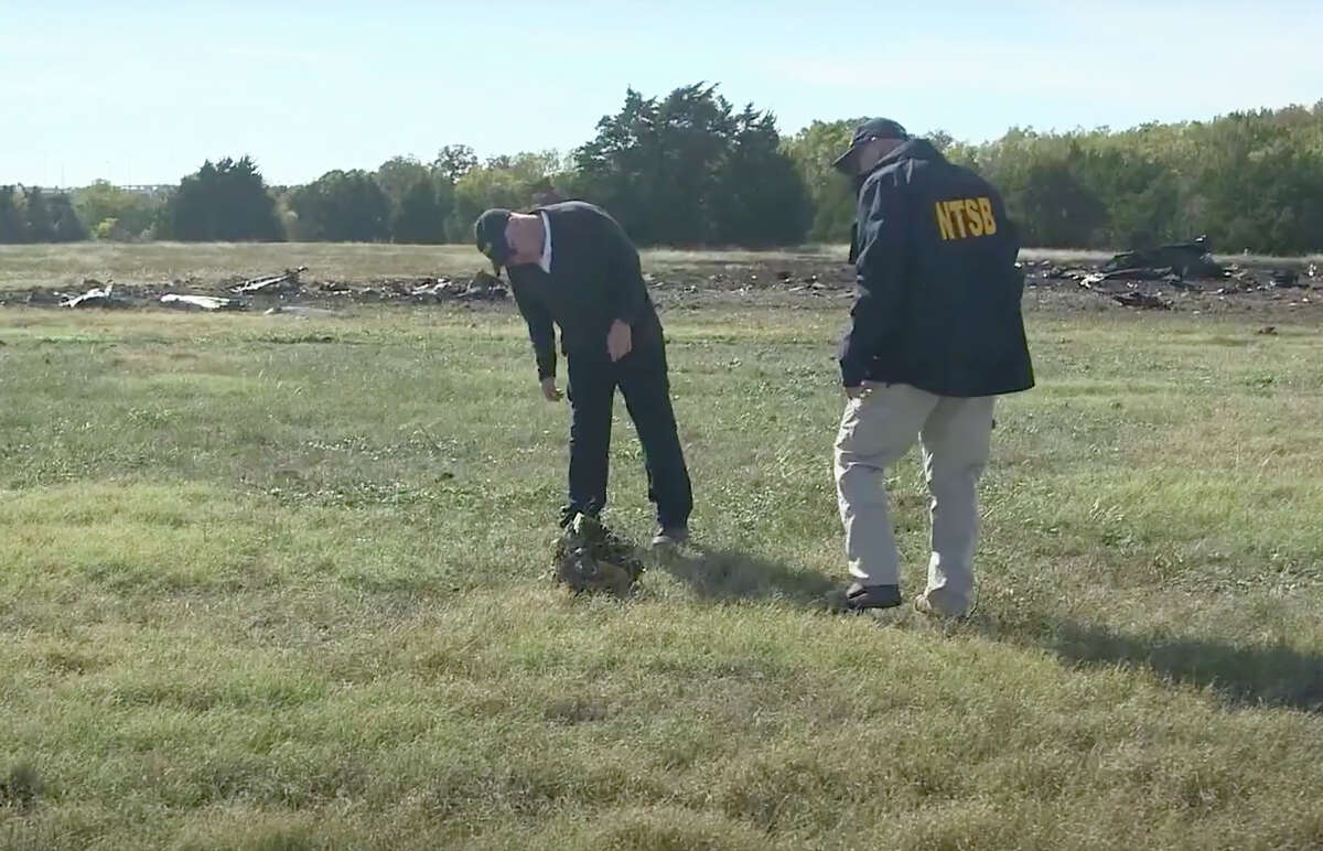Drone footage shows wreckage from deadly crash of World War II planes