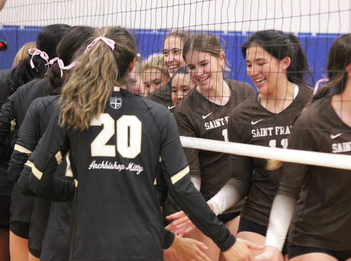 St. Francis and Mitty met Oct. 8 in the Stockton Classic. They will play again Tuesday for the Northern California Open Division volleyball championship.