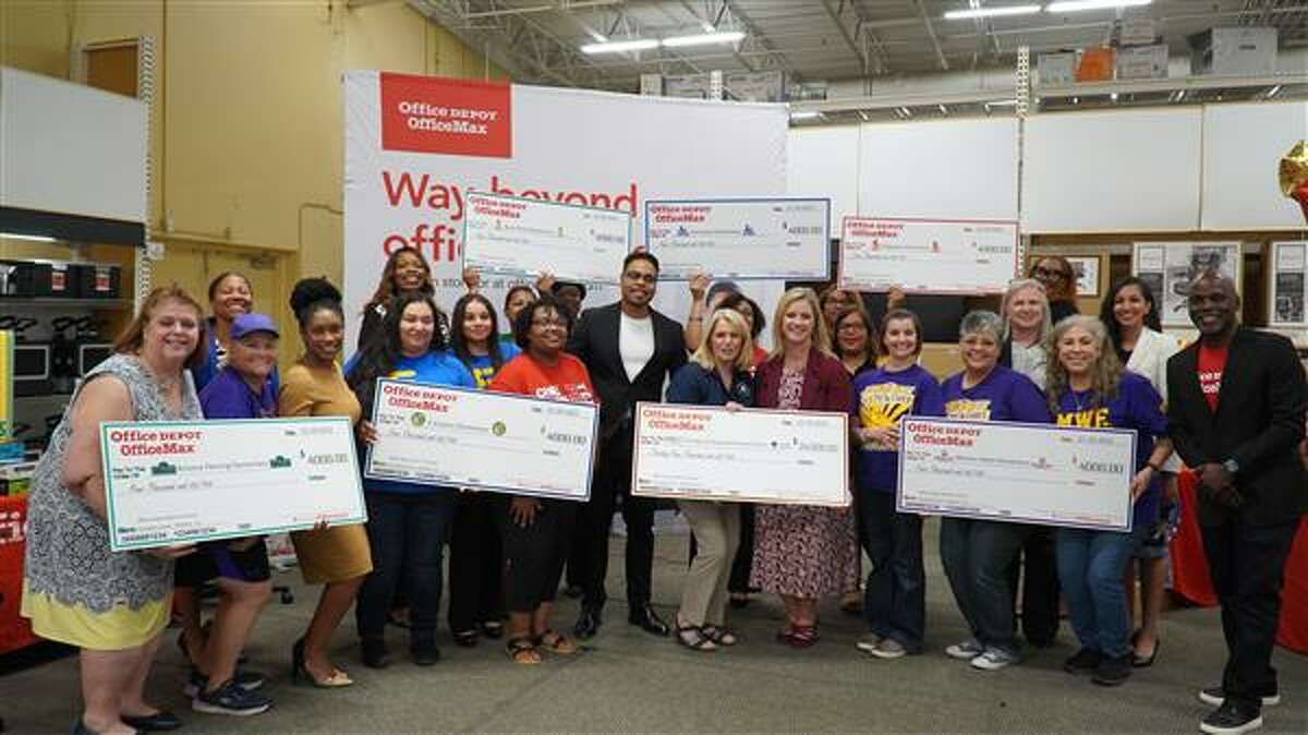 Six Fort Bend ISD elementary schools received a donation of $24,000 from Office Depot and OfficeMax through Fort Bend Education Foundation’s grant program.