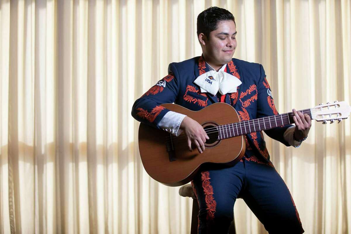 UTSA Senior Osvaldo Chacon, 21, is will be competing in the 28th Annual Mariachi Extravaganza next weekend at the Lila Cockrell Theatre.