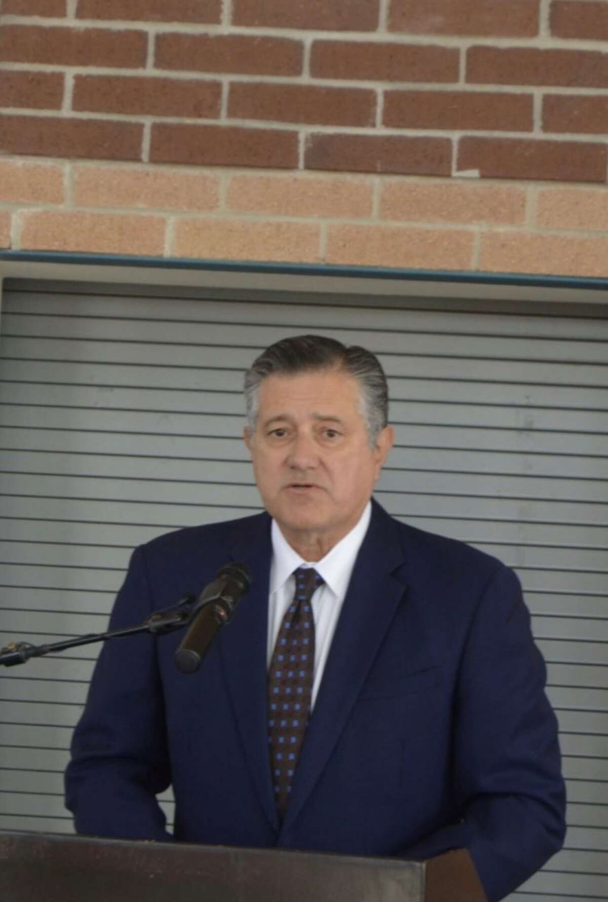 Texas State Rep. Richard Pena Raymond called on the Texas Legislature to dedicate $20 billion of the expected state surplus to property relief for homeowners on Tuesday, Nov. 15, 2022 at the Student Activity Complex in Laredo.