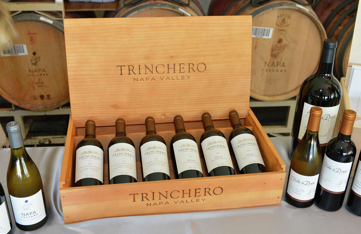 A selection of wines at Sutter Home Winery in St. Helena, Calif., which is owned by Trinchero Family Estates.