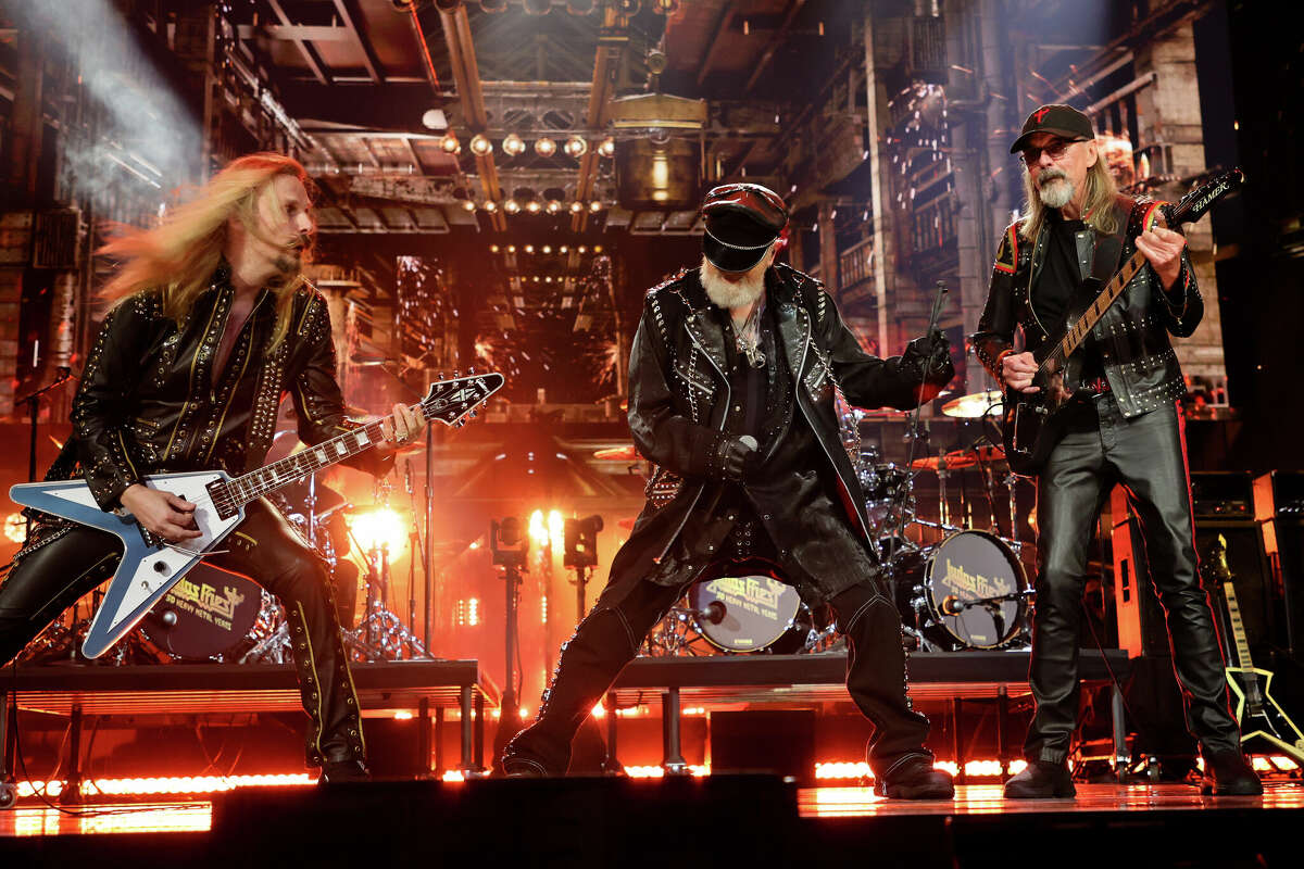 Judas Priest performs at the Rock & Roll Hall of Fame Induction Ceremony on Nov. 5 in Los Angeles.