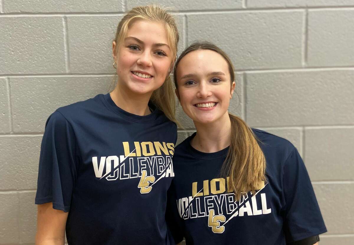 Lake Creek seniors Payton Woods, left, and Lauren Greene pose for a photo before practice on Tuesday, Nov. 15, 2022, at Lake Creek High School in Montgomery.