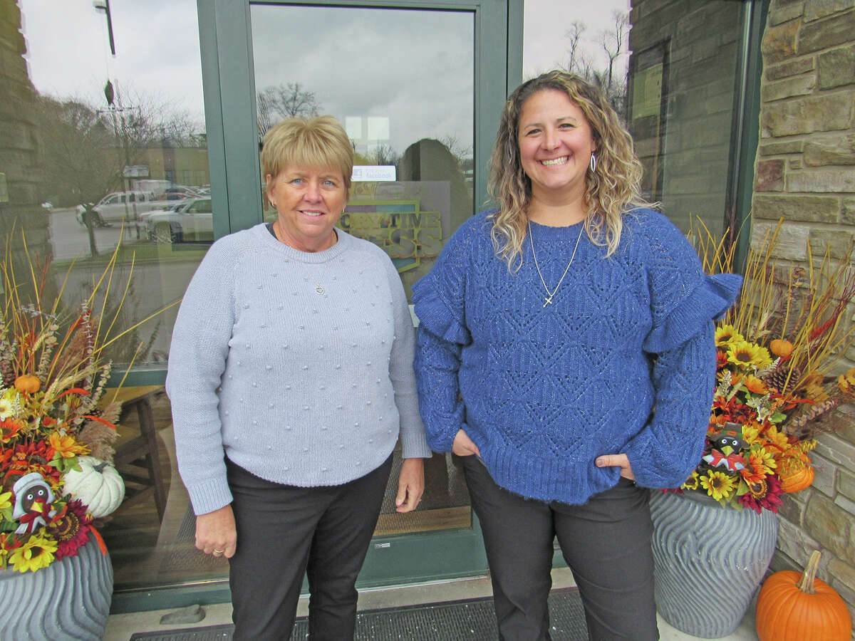Former SIUE softball coaches Sandy Montgomery, left, and Jessica Jones are the new owners of the Goddard School in Edwardsville.