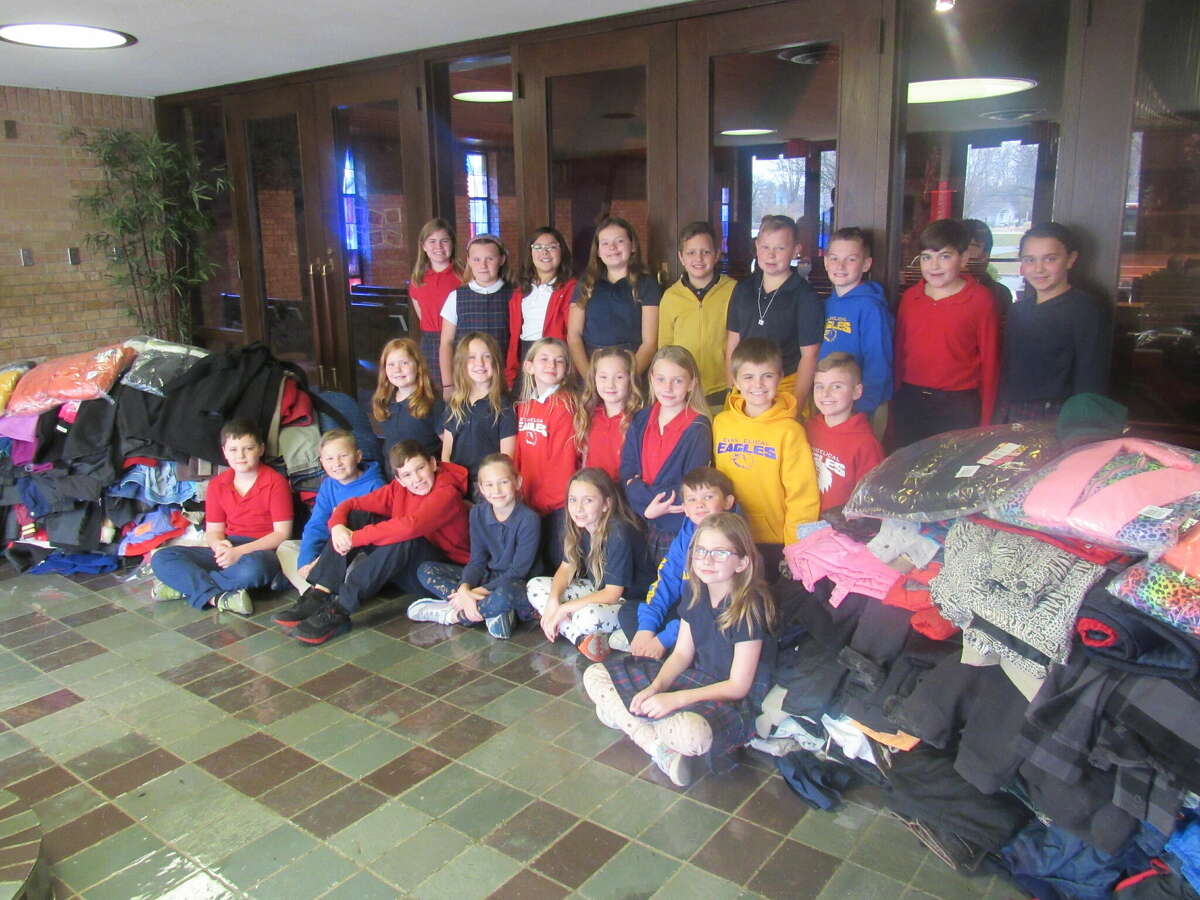 Riverbend residents will be a little warmer this year, thanks to the Evangelical School in Godfrey. The school's 4th grade class, led by Marissa McRae, donated 170 coats. Schoolwide, 367 coats weere donated.  