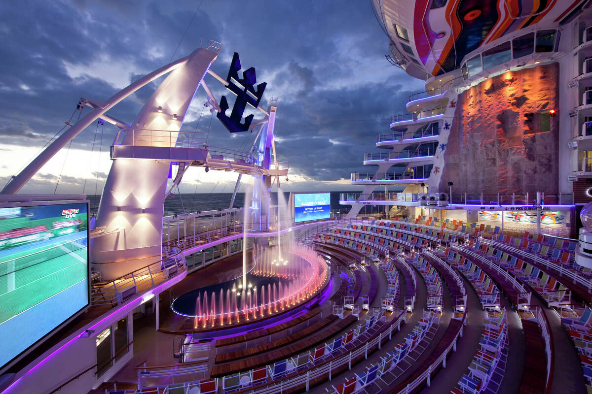 Aquatheater on the Boardwalk Deck of Royal Caribbean's Allure of the Seas.