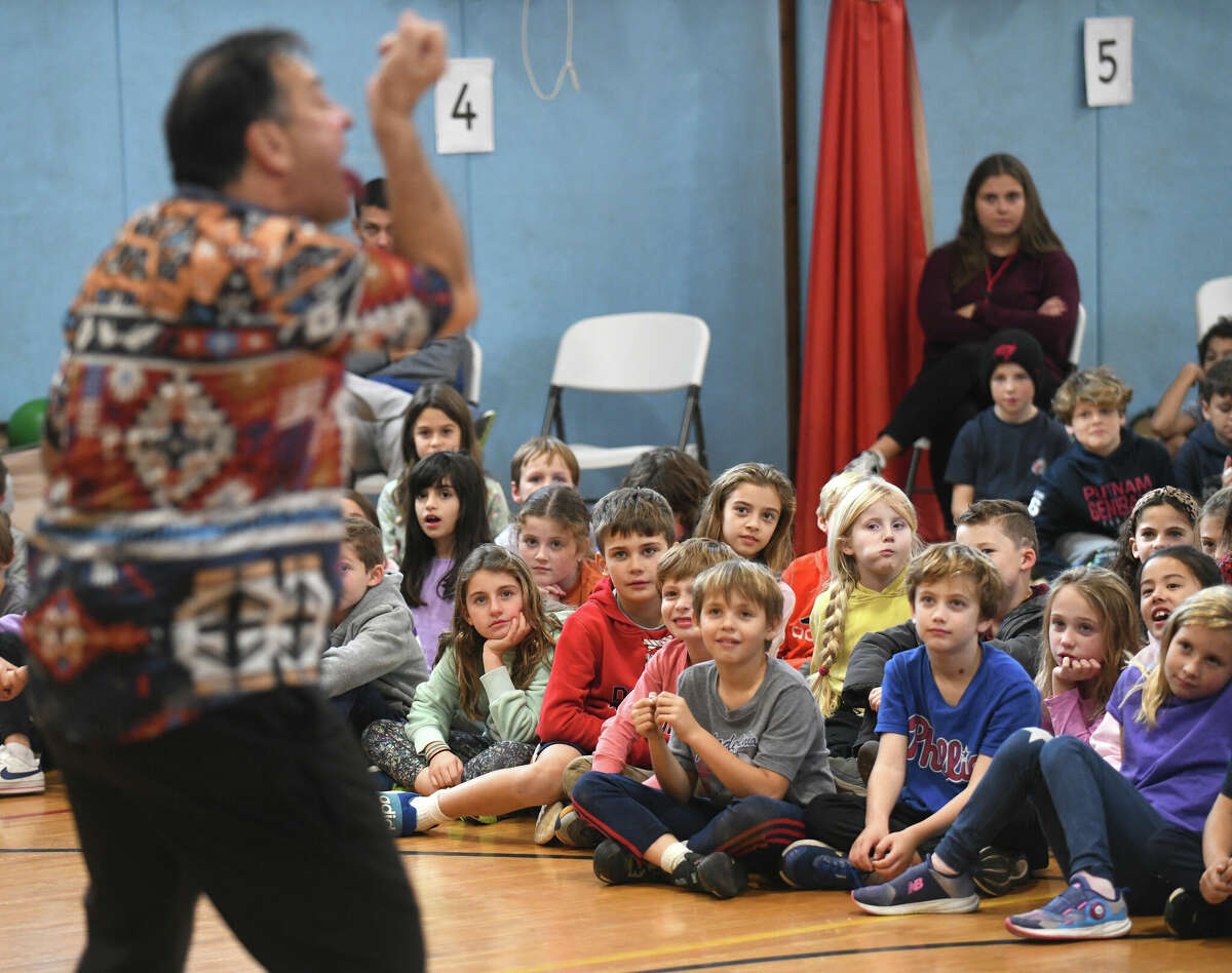 Photos: Native American storytelling at Old Greenwich School