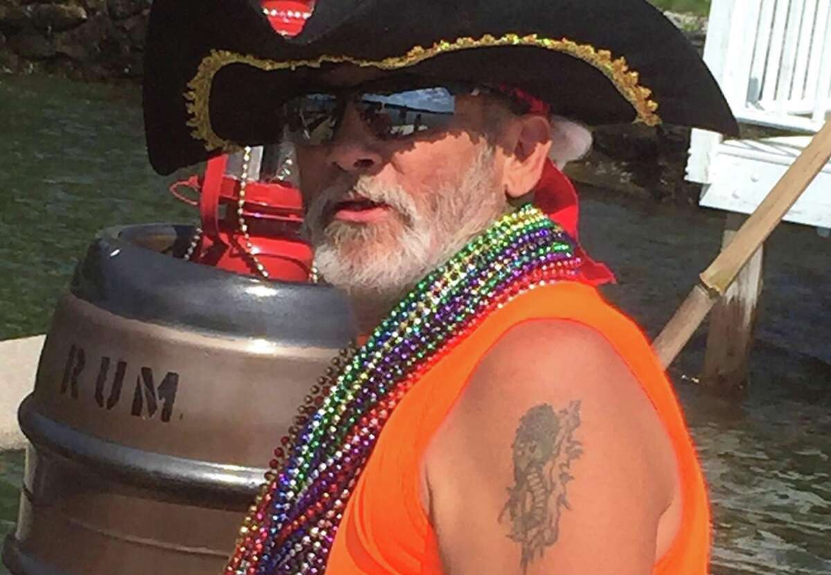 Known as "the dancing pirate" aboard the Pirate's Pride of Candlewood Lake, Jeffrey Simaleavich Sr., 61, was found dead on Monday after a car fire in a portable storage unit off Sullivan Road in New Milford.