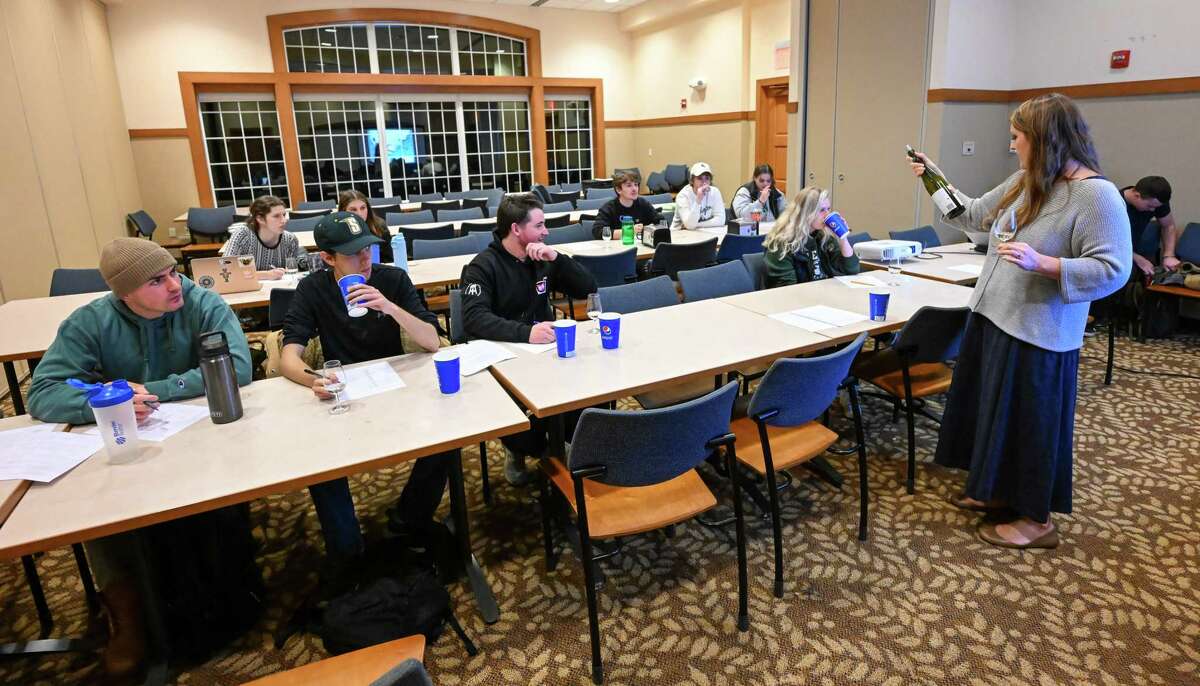 Wine tasting, painting Siena teaches hobbies to coursefocused students