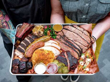 A selection of smoked meats from Feges BBQ.