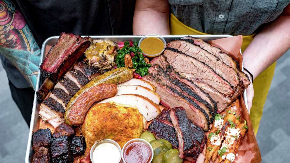 A selection of smoked meats from Feges BBQ.