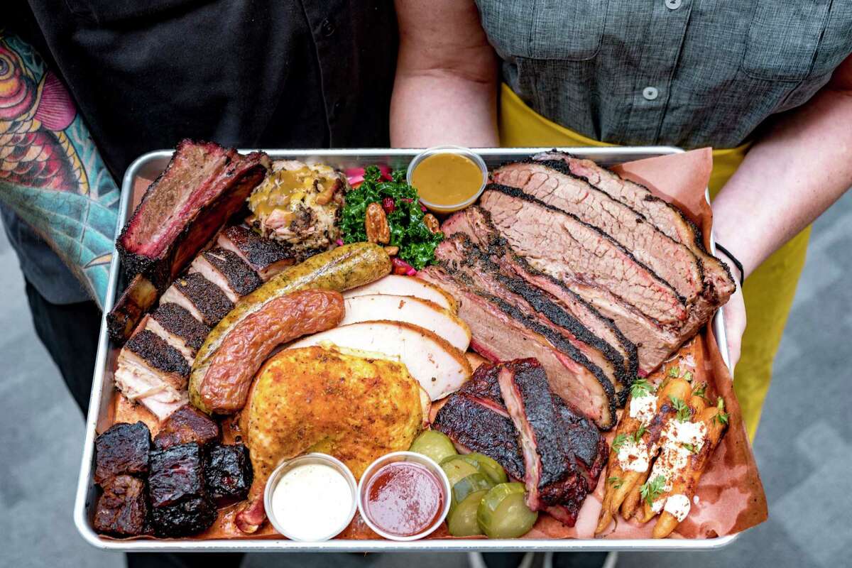 A selection of smoked meats from Feges BBQ.