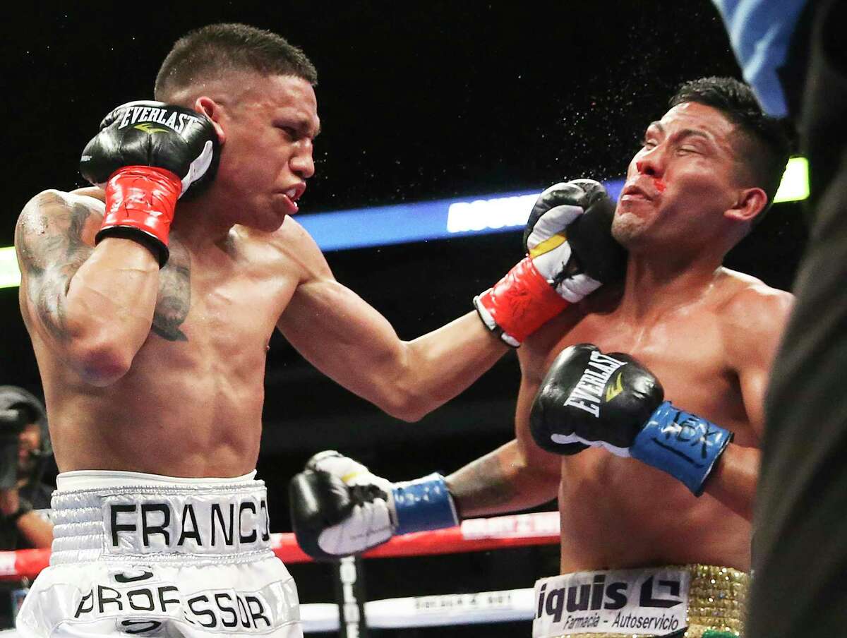 Joshua Franco fights Jose Burgos in a 10 round super flyweight match as Golden Boy and DAZN present a full card at the Alamodome on Jan. 11, 2020.