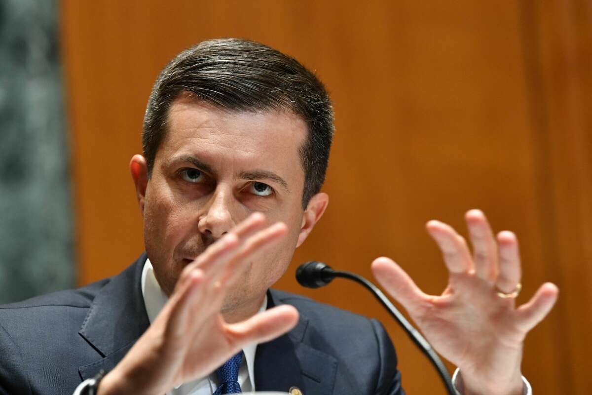 Secretary of Transportation Pete Buttigieg testifies at a Senate subcommittee hearing. The Department of Transportation has been addressing complaints of delayed refunds from airlines for canceled flights, and in its latest move, DOT ordered six carriers to issue more than $600 million in refunds and pay $7.25 million in fines.