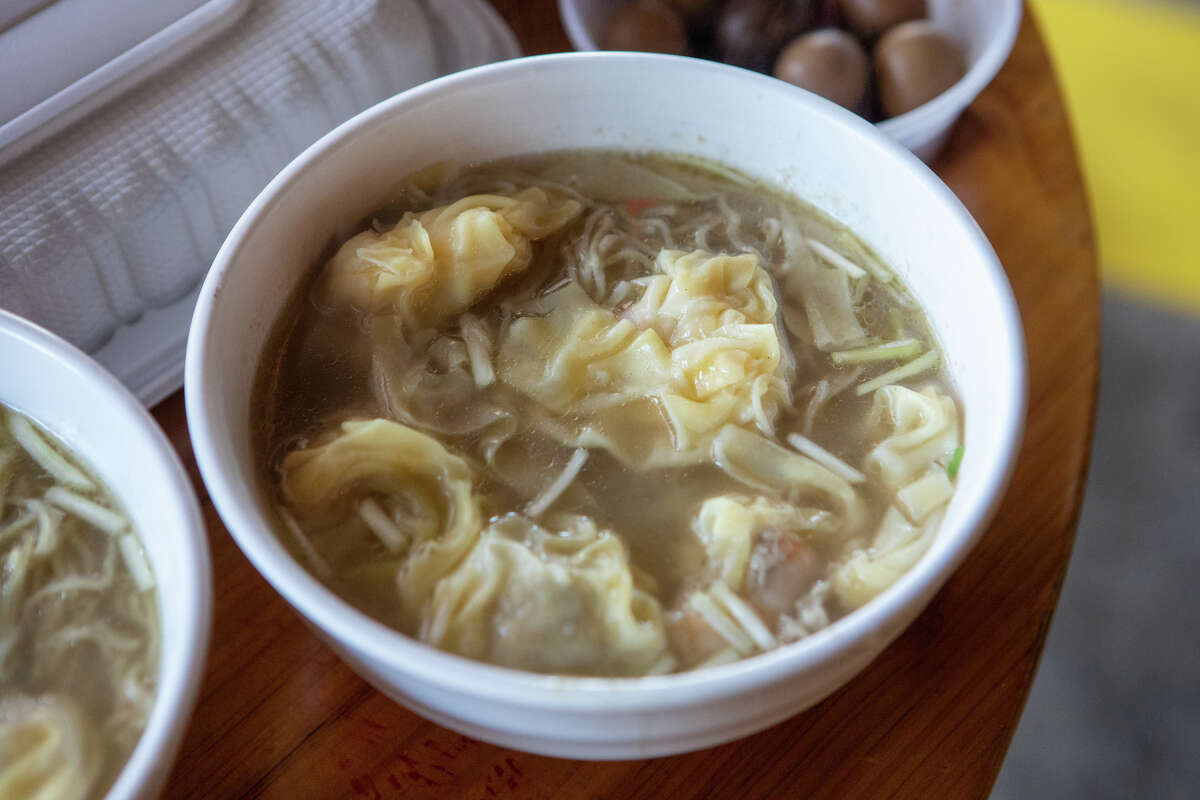 A wonton noodle soup at the Night Market in South San Francisco, Calif., on Nov. 10, 2022.