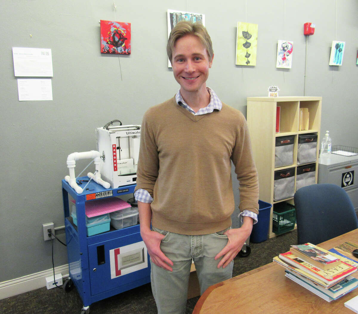 Michael Ackerman is the new Head Librarian of Adult Services at the Edwardsville Public Library.