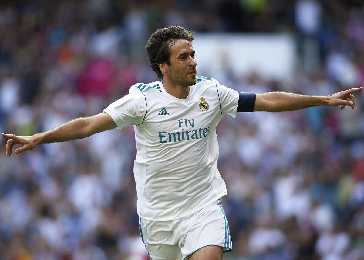 #14. Raúl González Blanco (tie) - Net worth: $100 million - Salary: not available - Nationality: Spain - Date of birth: 1977 (45 years old) - Teams: Real Madrid (Spain), Schalke 04 (Germany), Al Sadd (Qatar), New York Cosmos (United States) Raúl González Blanco's fame is so stratospheric that he's simply known as Raúl. Football manager Pep Guardiola called him "the most important player in Spanish football history." He first played professionally for Real Madrid in 1994 and now manages Real Madrid Castilla. He retired from soccer in 2015 after playing with the New York Cosmos after 448 goals throughout his career. Once Madrid's top-scorer, Blanco consistently scored 20 or more goals from 1995-96 to 2003-04. Blanco won six La Liga titles and three UEFA Champions League titles.