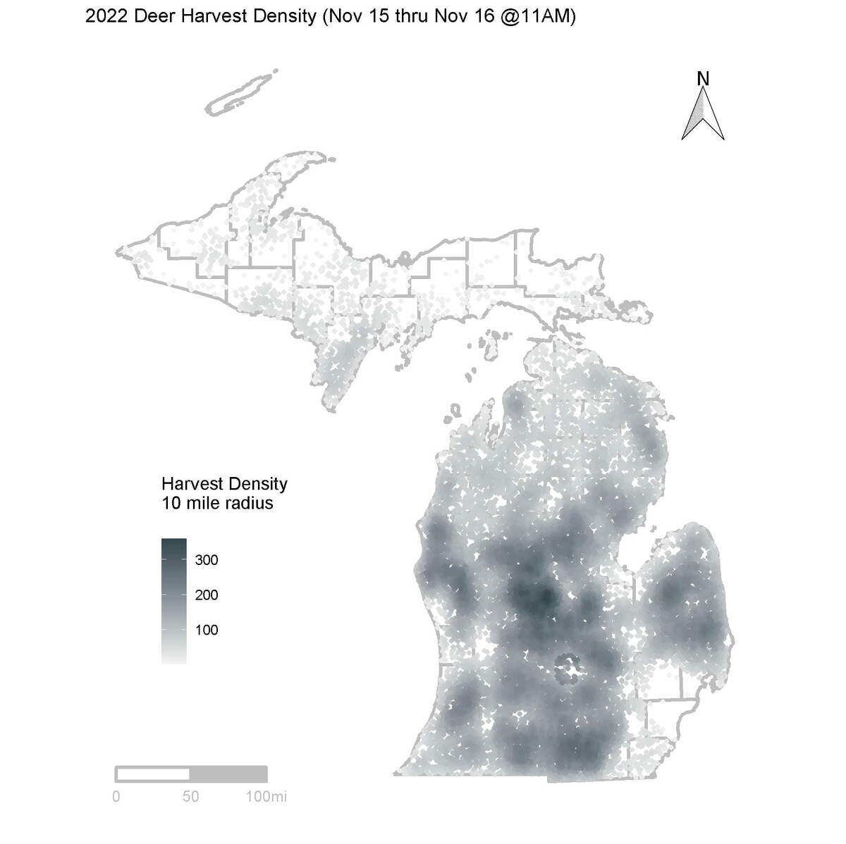 Michigan deer harvest reports show 163k deer harvested so far this year