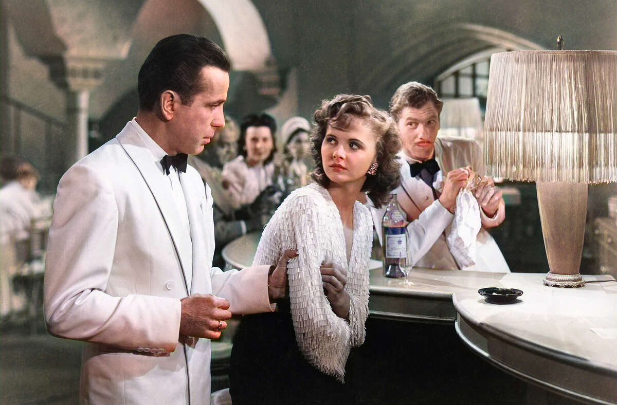 A scene from the movie "Casablanca."