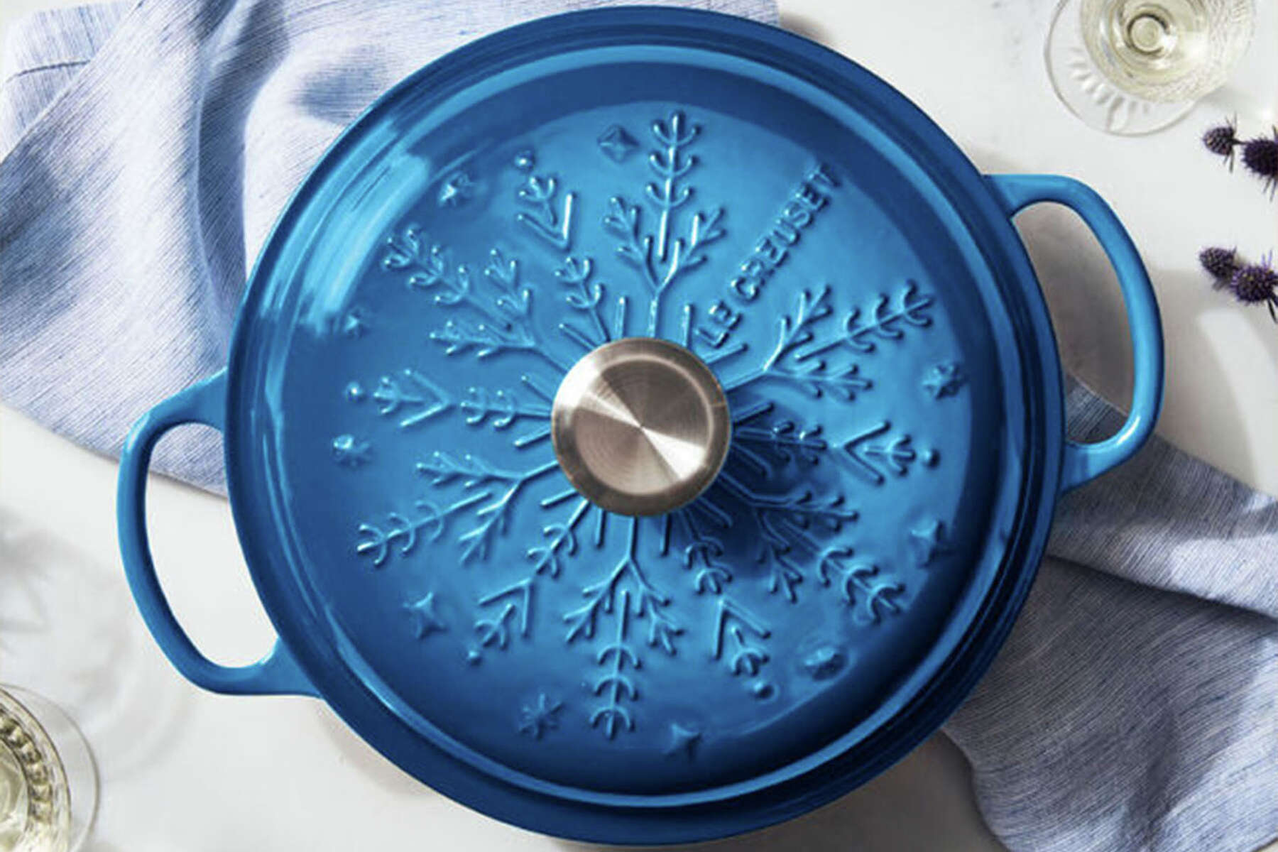 Creuset Noel Collection cookware a holiday makeover