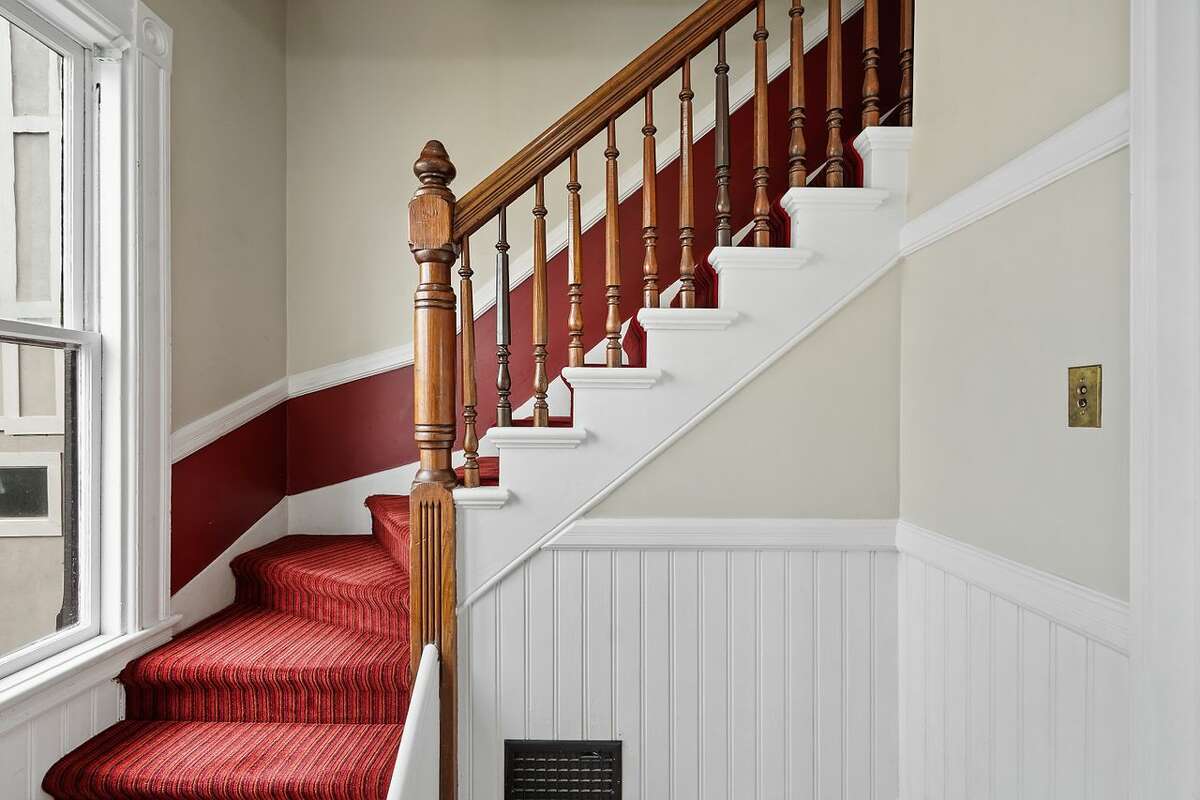 The staircase inside 806 47th Avenue.