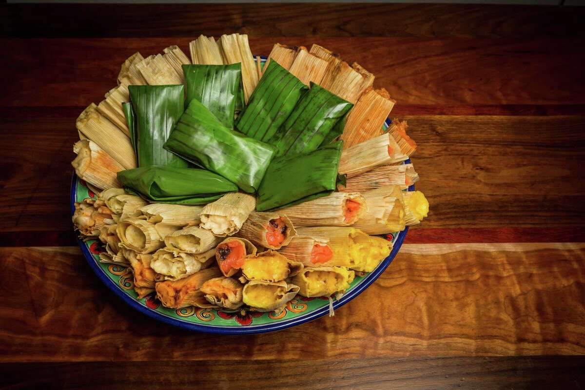 Arnaldo Richards' Picos restaurant offers a variety of tamale flavors in either corn husk or banana leaf.