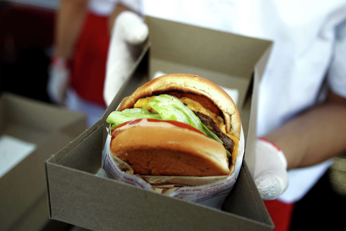 In-N-Out burgers are served at the John Varvatos 13th Annual Stuart House Benefit presented by Chrysler with Kids' Tent by Hasbro Studios at John Varvatos on April 17, 2016, in West Hollywood, California.