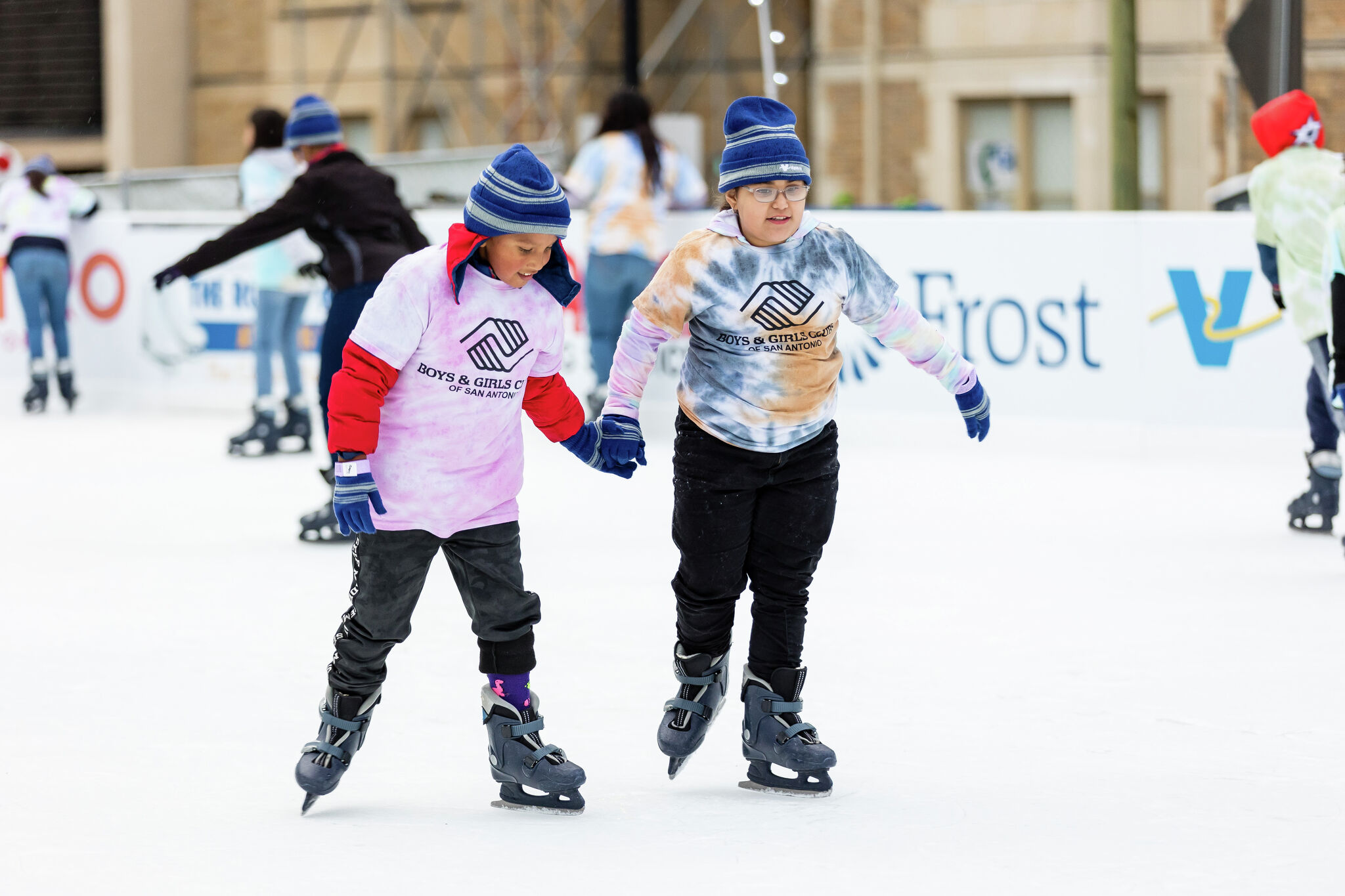 The Rotary Ice Rink at Travis Park in downtown San Antonio is now open