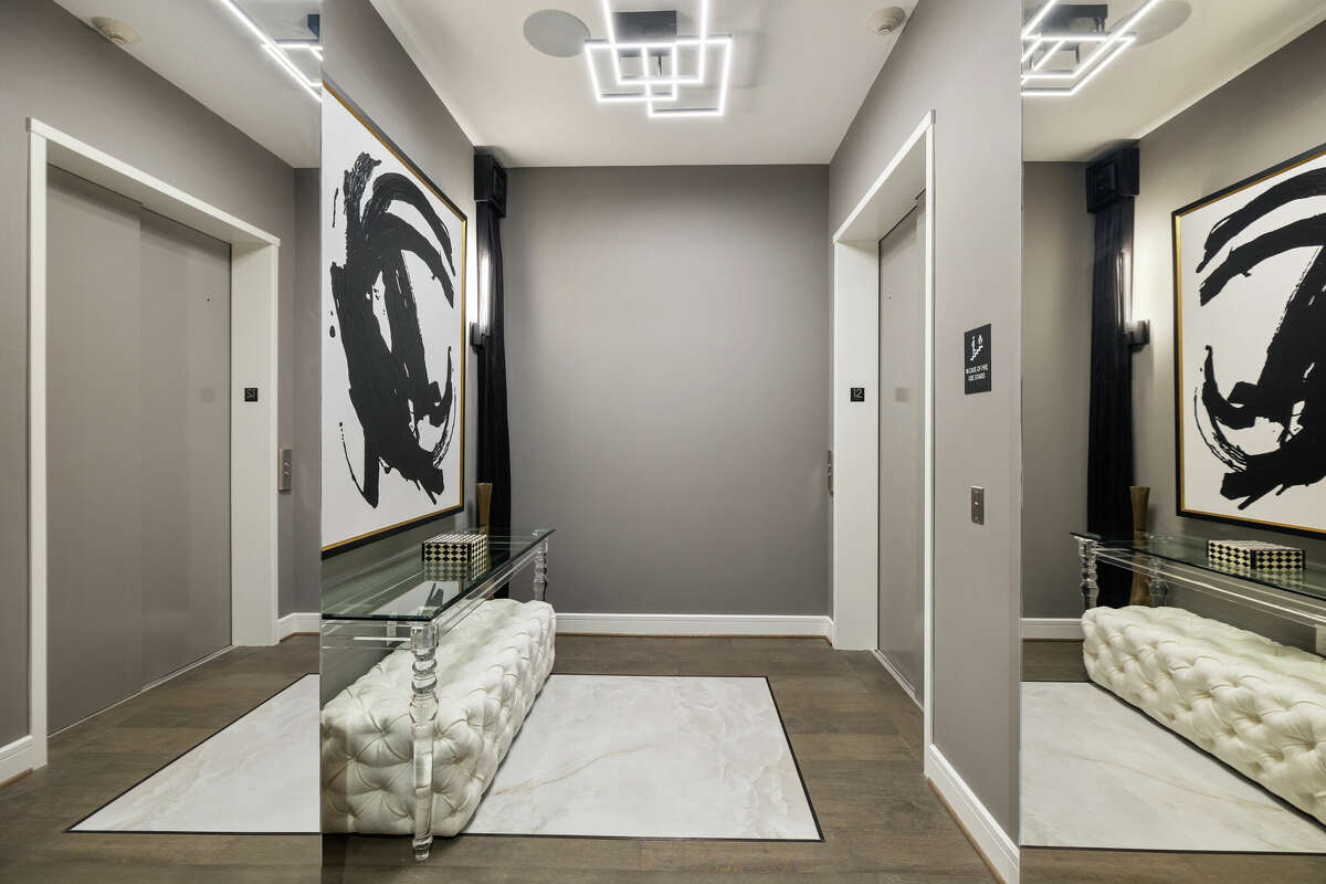The private elevator entrance.