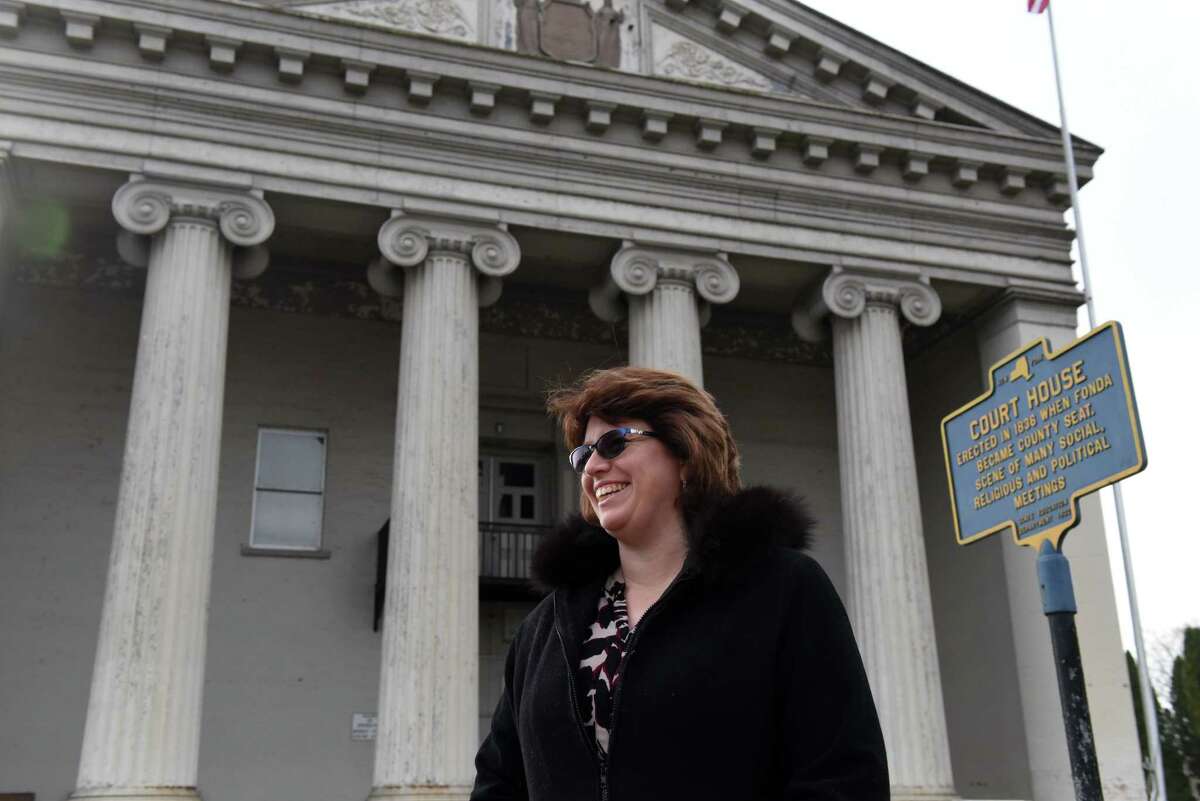 Montgomery County Historian Kelly Yacobucci Farquhar is pictured outside the Montgomery County Department of History & Archives on Tuesday, Nov. 15, 2022, in Fonda, N.Y.