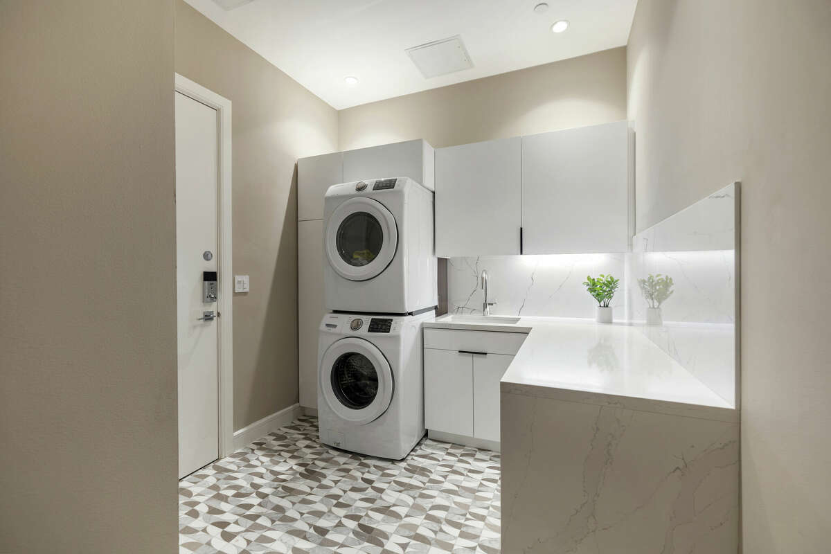 The laundry room.