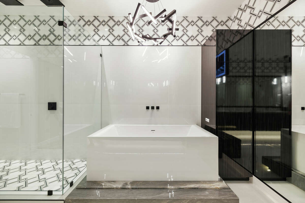 The primary bathroom.