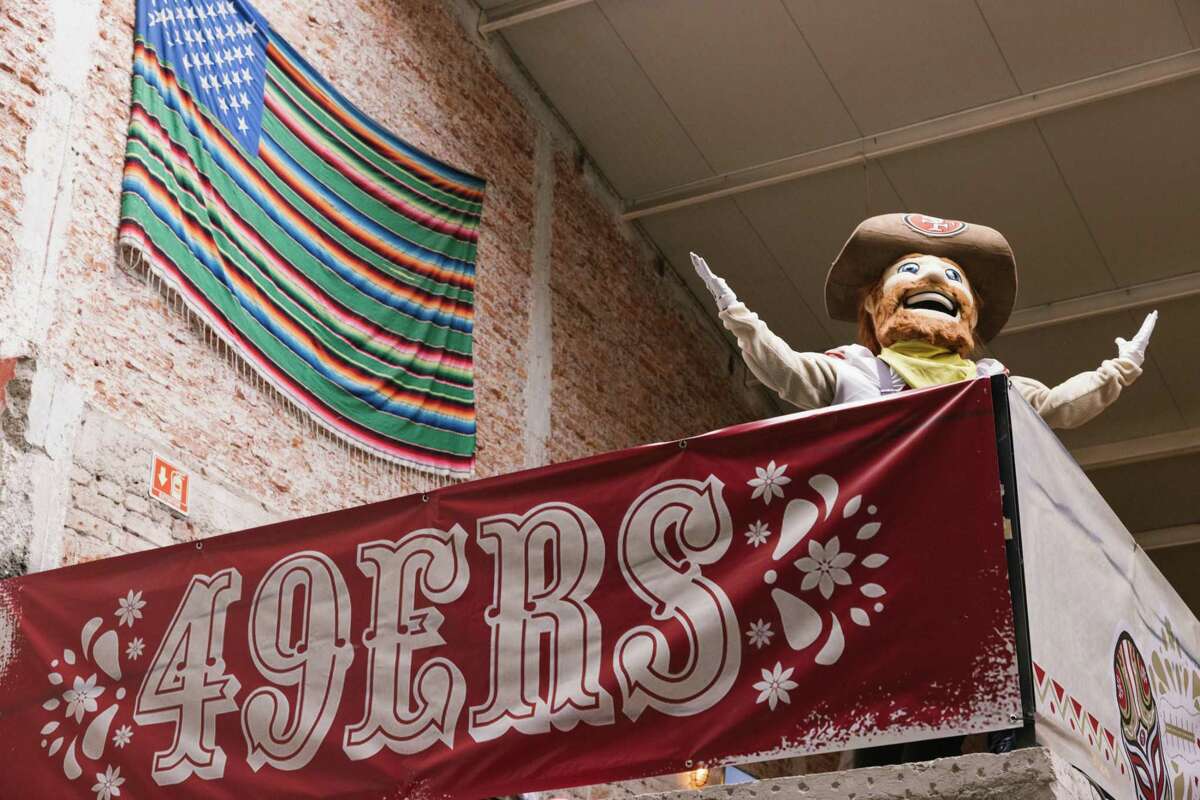 Inside me flag American San Francisco 49ERS and San Francisco