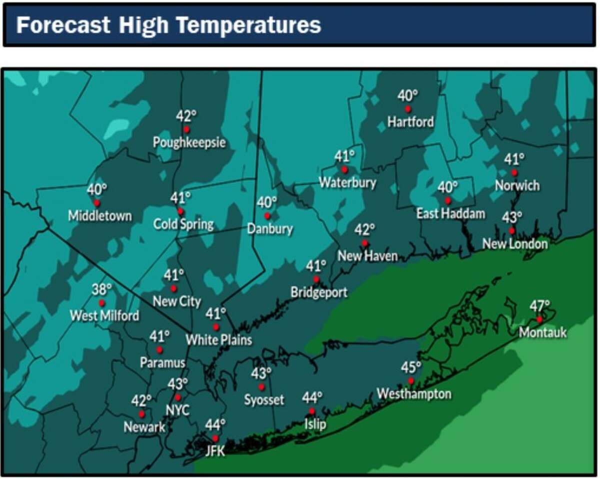 Wind chills will be in 30s today in CT as cold stretch continues
