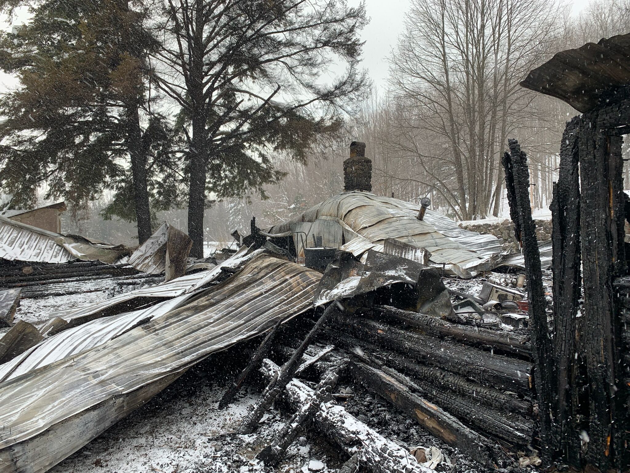 1 person, 1 dog killed in house fire in northern Michigan