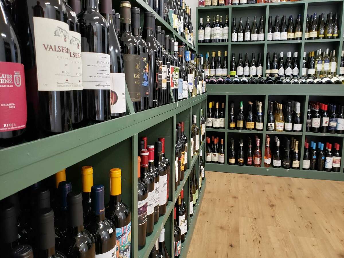 The selection of hand-picked bottles at Fountainhead Wines in Norwalk.