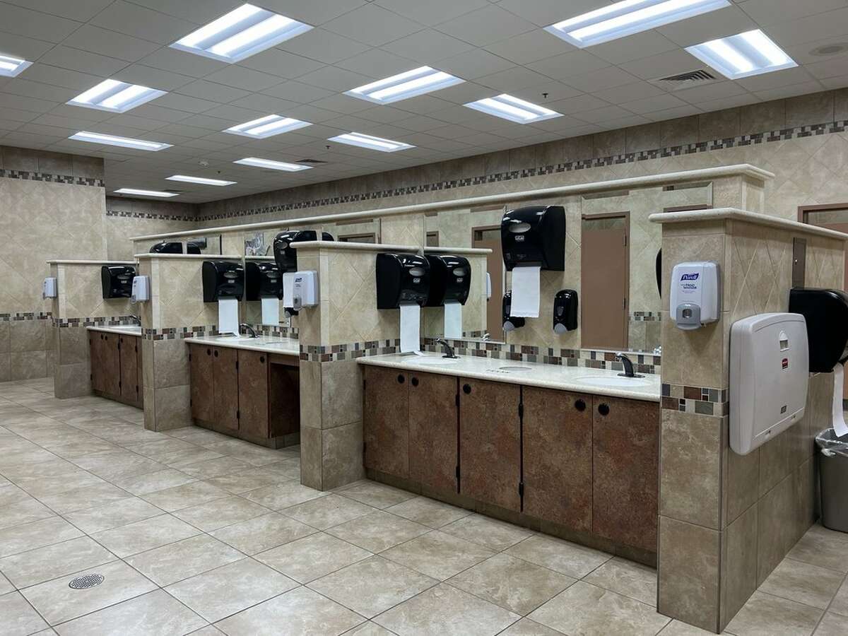 A Buc-ee toilet in Roys City, Texas. 