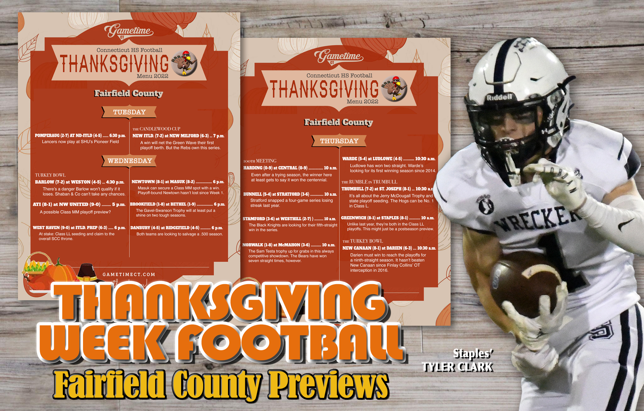Football Capsules For Thanksgiving Football Games In Fairfield County 2022