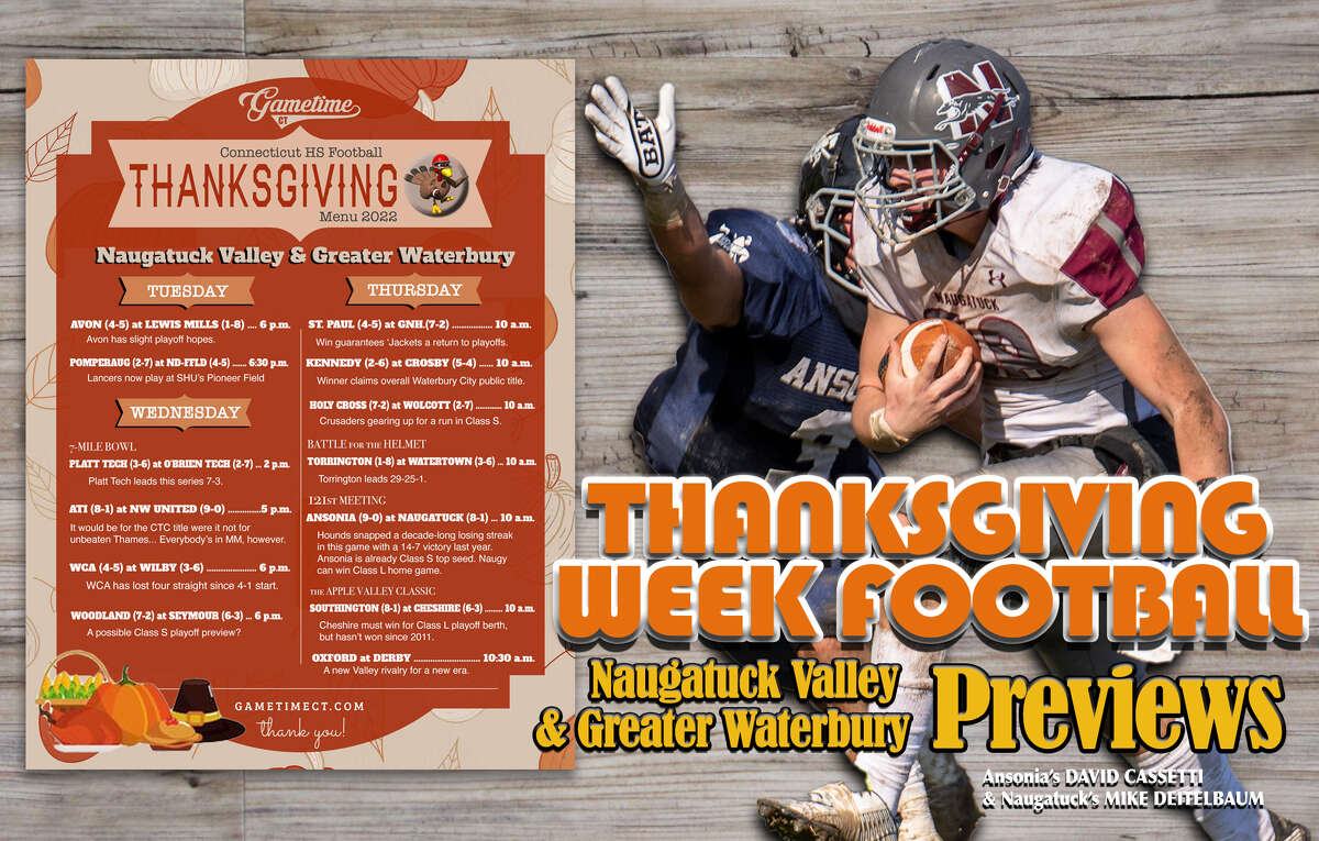 2022 Thanksgiving Week CT High School Football Schedule / Scoreboard