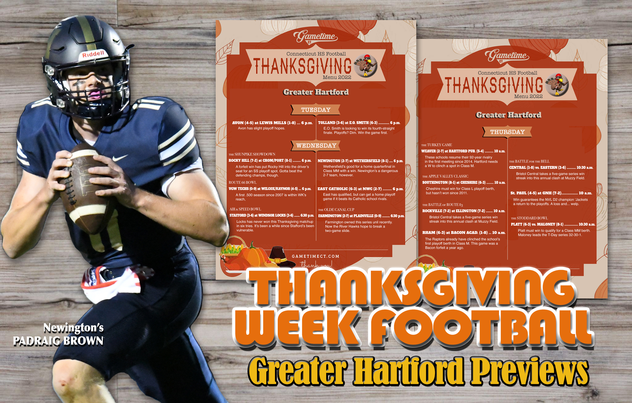 Football Capsules For Thanksgiving Football Games In Greater Hartford 2022