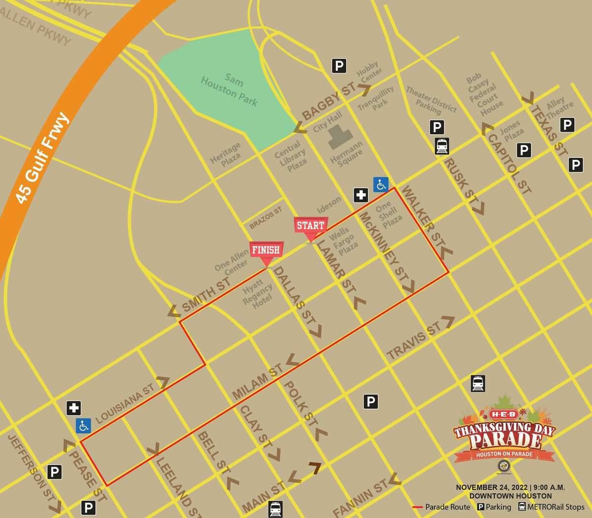 69th-annual-houston-thanksgiving-parade-downtown-2018-route