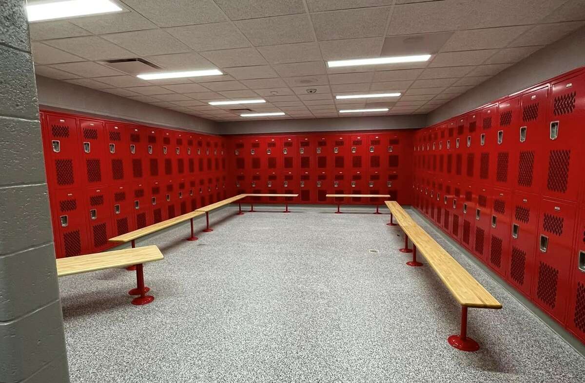 One of the several bond projects started by Benzie County Central Schools, the locker rooms at Benzie Central High School are nearly ready for use.